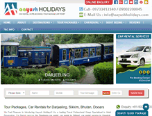 Tablet Screenshot of aayushholidays.com